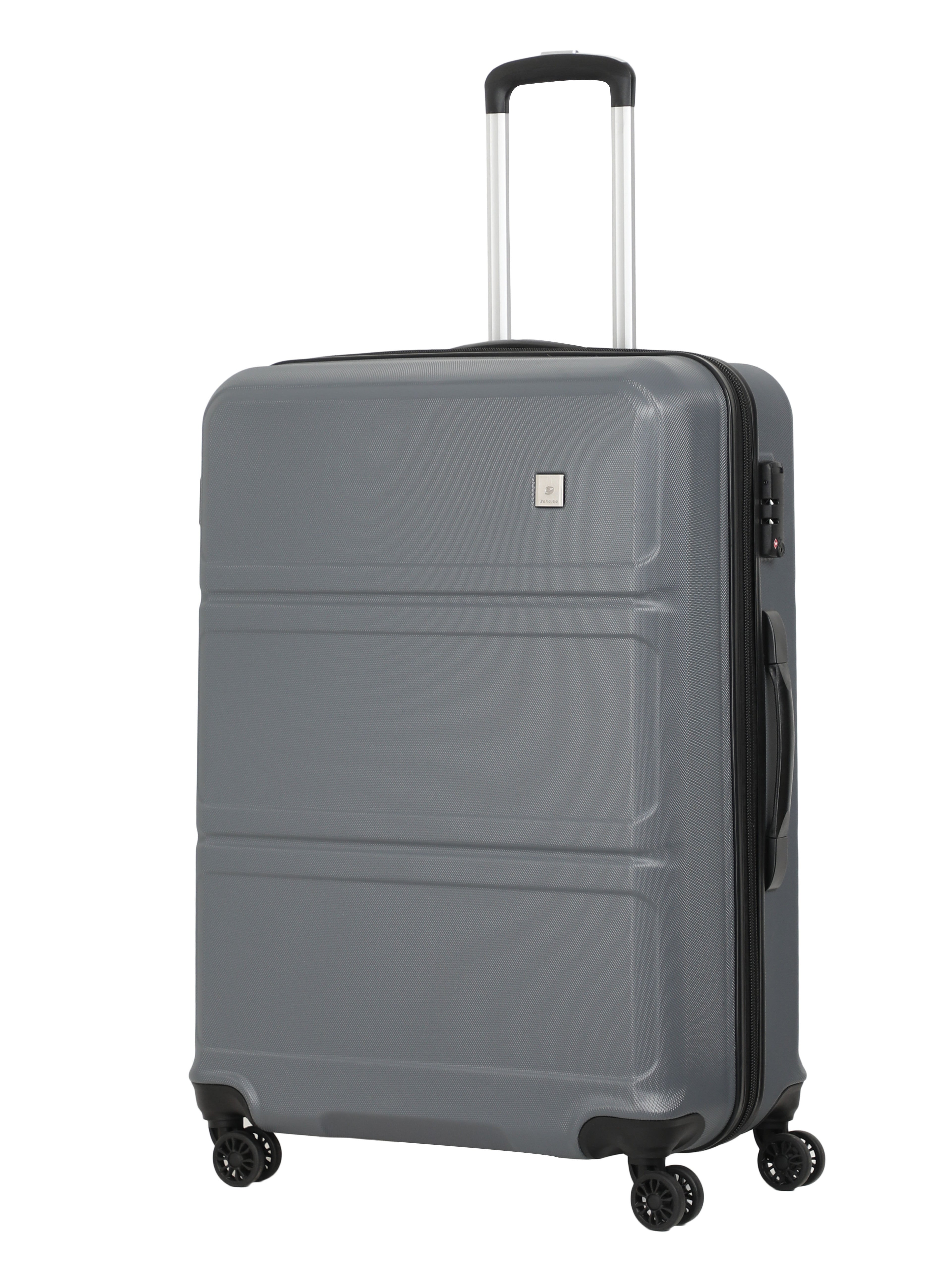 Echolac Dark Grey Aries Large Hard Case Checked Luggage ECHOLAC